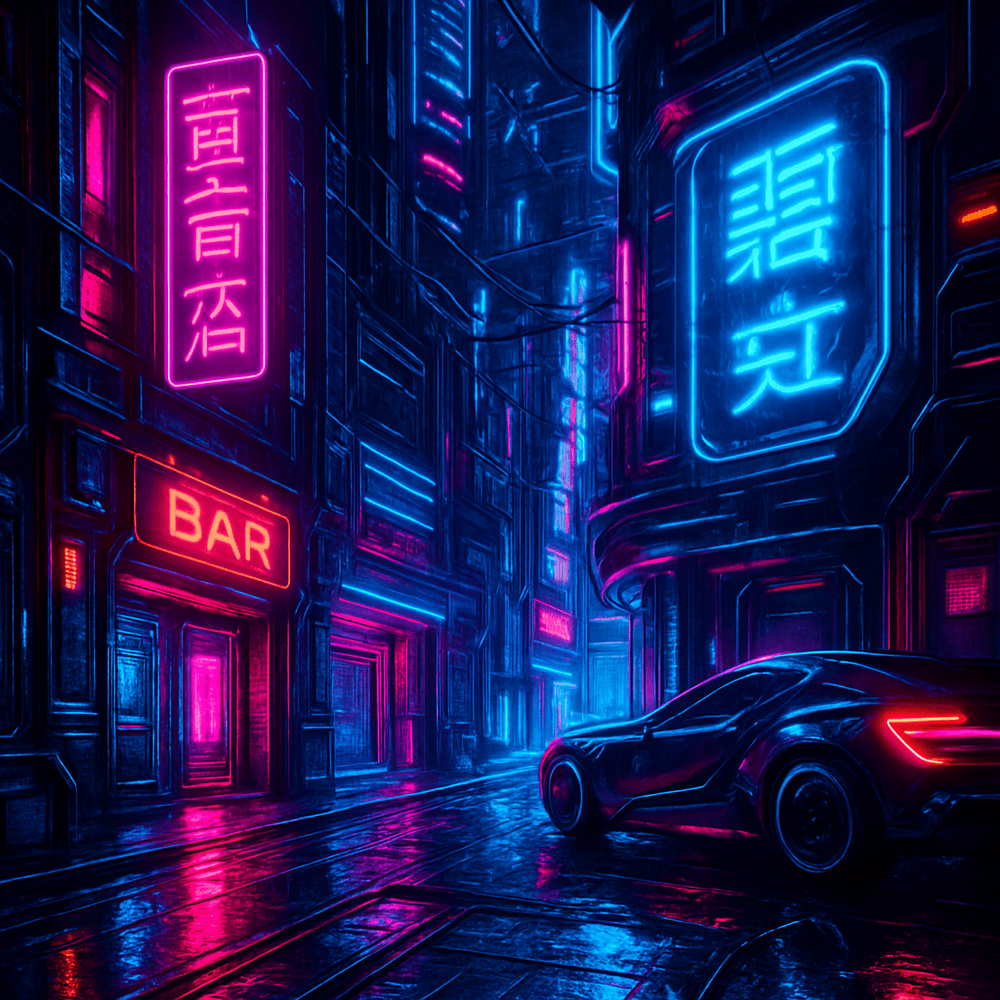 Neon Shadows: A Cyberpunk Tale cover